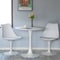 Fabulaxe Swivel Tulip Side Chair w/Cushioned Seat, White Polypropylene Accent Side Chair, 2PK QI004628.WT.2 - alternate 4